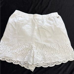 Buffalo by David Bitton elegant white Eyelet Lace Women's Shorts.